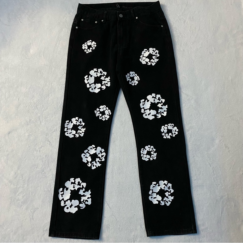 Denim tears style pants